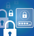 security system design vector image