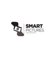 smart pictures photography logo symbol vector image