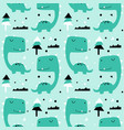 dinosaurs seamless pattern vector image vector image