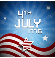 fourth of july 1776 independence day vector image
