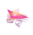 car showroom exterior abstract graphic triangle vector image