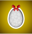 egg cut paper vector image