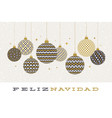 feliz navidad - christmas greetings in spanish vector image