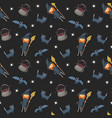 halloween seamless pattern design cute cartoon vector image vector image