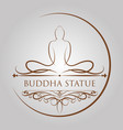 buddha statue vector image