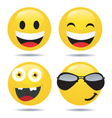 smiley set3 vector image vector image
