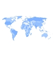 blank political map of world vector image
