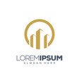 real estate logo design vector image