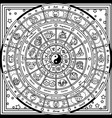 astrological fortune wheel vector image
