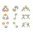 people logo designs vector image