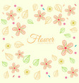 flower ornament background concept vector image