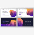 landing page templates set for business vector image