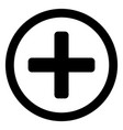 plus icon add icon addition vector image vector image