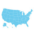 usa map america icon united state vector image