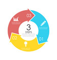 circle chart infographic template vector image