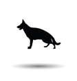 german shepherd icon vector image