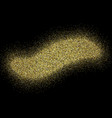 glittery gold background vector image vector image