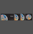set of abstract trendy backgrounds vector image vector image