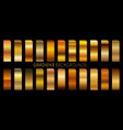 set of gold foil texture background golden vector image vector image