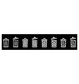 trash can open icon vector image