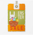 easter price tag vector image