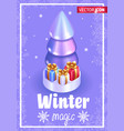 realistic 3d isometric christmas vector image vector image
