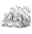 swineherd vintage vector image
