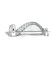 sydney harbour bridge vector image