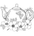 teapot vector image vector image