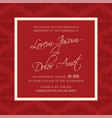 wedding invitation floral background vector image vector image
