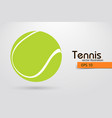 silhouette of a tennis ball from particles vector image