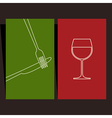 wine list and menu design vector image