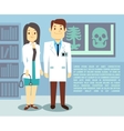 doctor and hospital nurse healthcare vector image