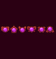 game level or avatar frames ui icons buttons set vector image vector image