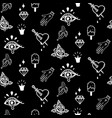 flash tattoo style black doodles seamless vector image vector image