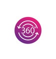 360 degrees icon vector image