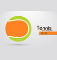 silhouette of a tennis ball from particles vector image
