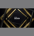 black and golden square frames vector image vector image