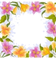 border from flowers vector image