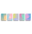 simple modern covers template design set vector image vector image