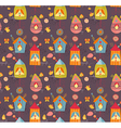 funny bird nests seamless pattern vector image vector image