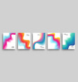 modern covers template design set of trendy vector image vector image