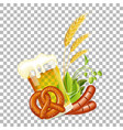 oktoberfest beer festival poster vector image vector image