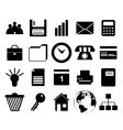 business and office icons set vector image