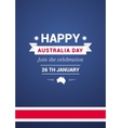 card on holiday australia day vector image