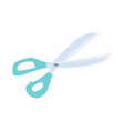 flat icon of scissors isolated on white vector image vector image