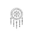 scandinavian viking grunge pattern vector image