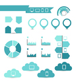set of infographic elements for your documents vector image