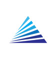 triangle business arrow vector image
