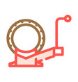 chain vice color icon vector image vector image